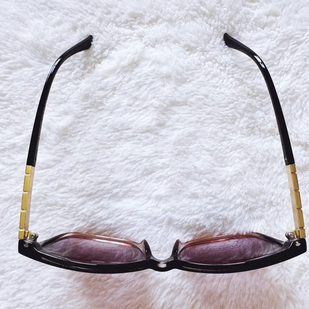 Joanne Clear w/ Purple Tint Square Sunglasses